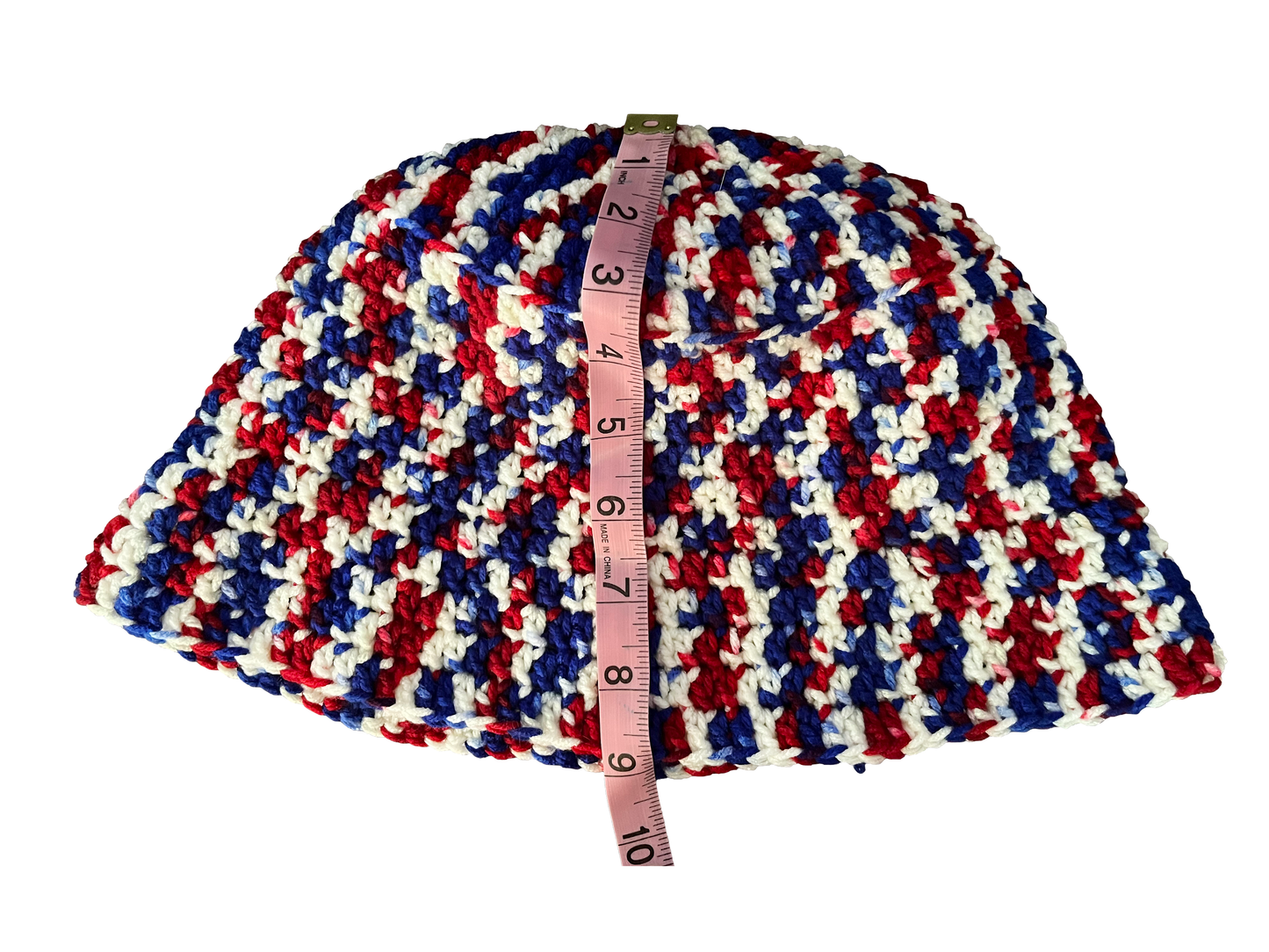 Red White Blue Crochet Bucket Hat